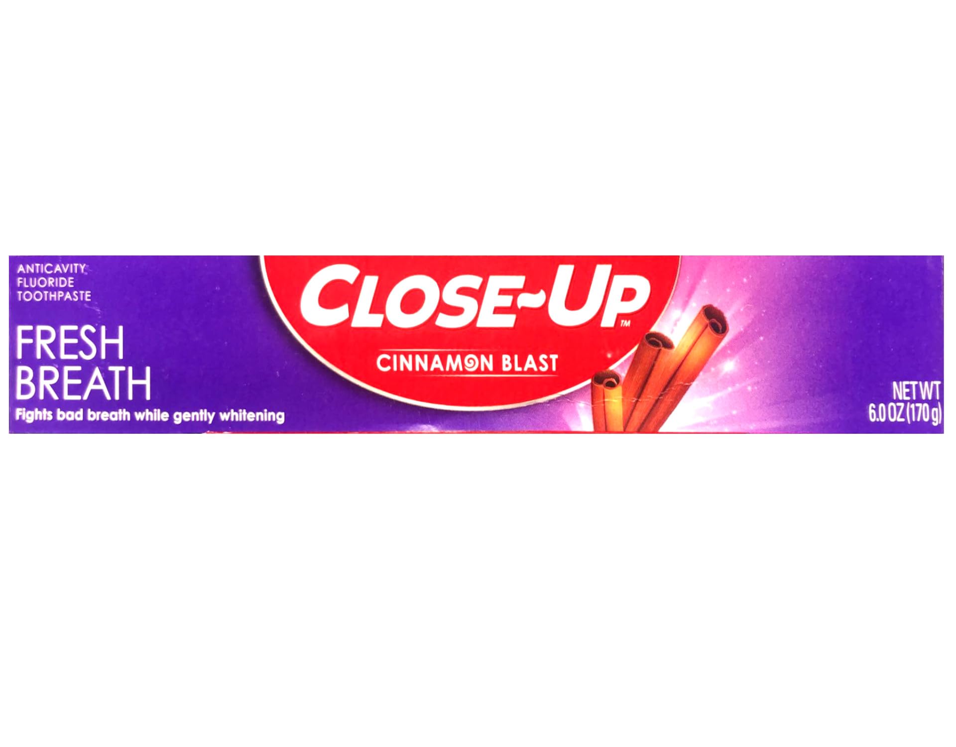Close-Up Cinnamon Anticavity Flouride Toothpaste 6 Ounce (Pack of 2)