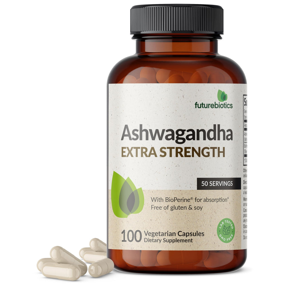 Futurebiotics Ashwagandha Extra Strength Stress & Mood Support 100 Capsules