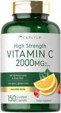 Carlyle Vitamin C 2000mg | with Rose Hips | 150 Caplets