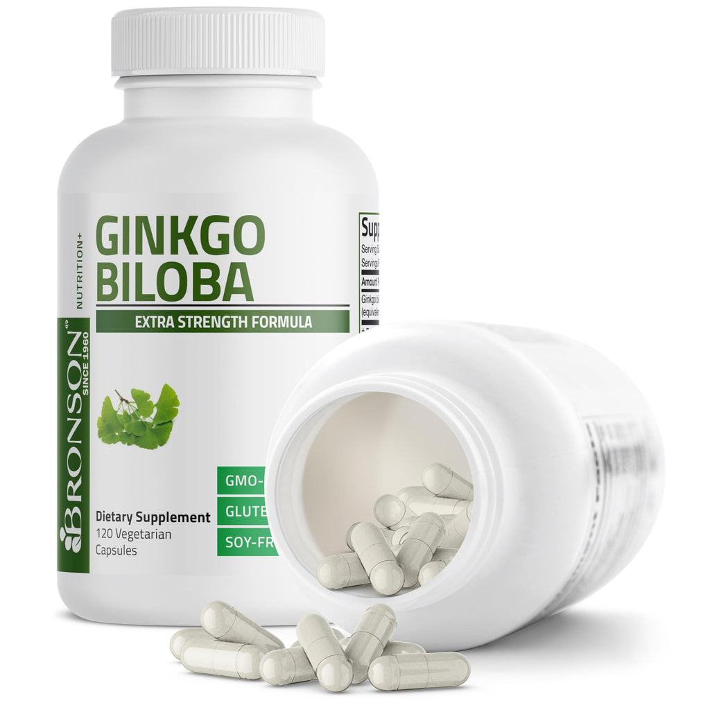 Bronson Ginkgo Biloba Extra Strength Brain & Memory Support 120 Capsules