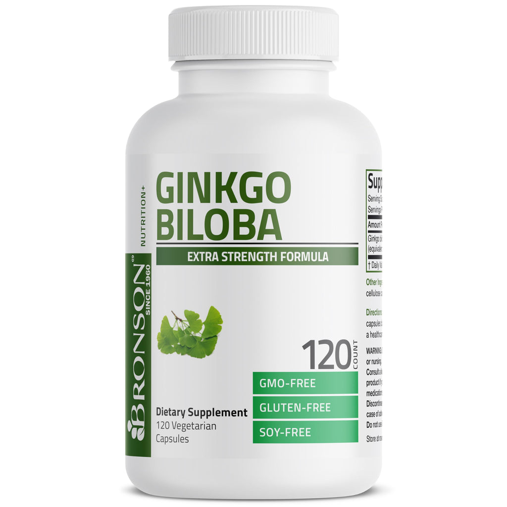 Bronson Ginkgo Biloba Extra Strength Brain & Memory Support 120 Capsules