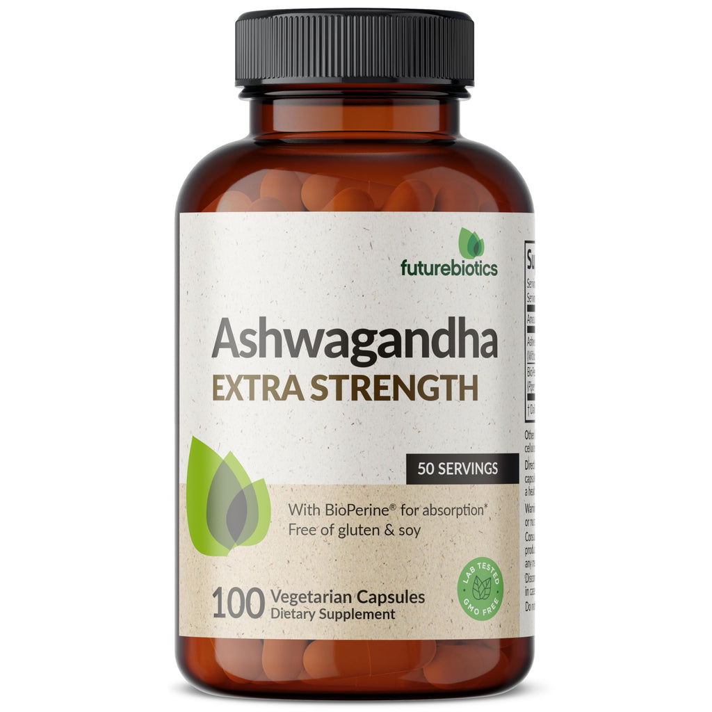 Futurebiotics Ashwagandha Extra Strength Stress & Mood Support 100 Capsules