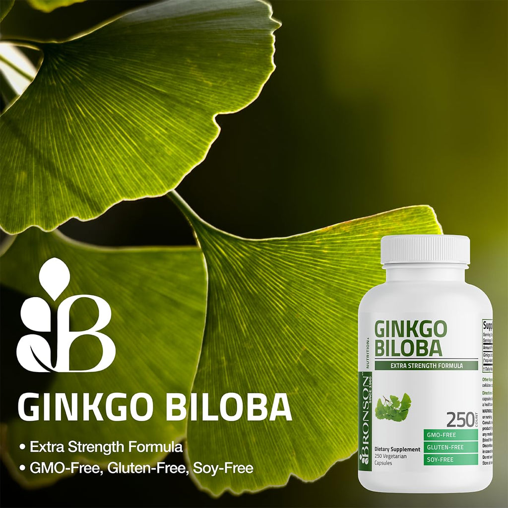Bronson Ginkgo Biloba Extra Strength Brain & Memory Support 120 Capsules