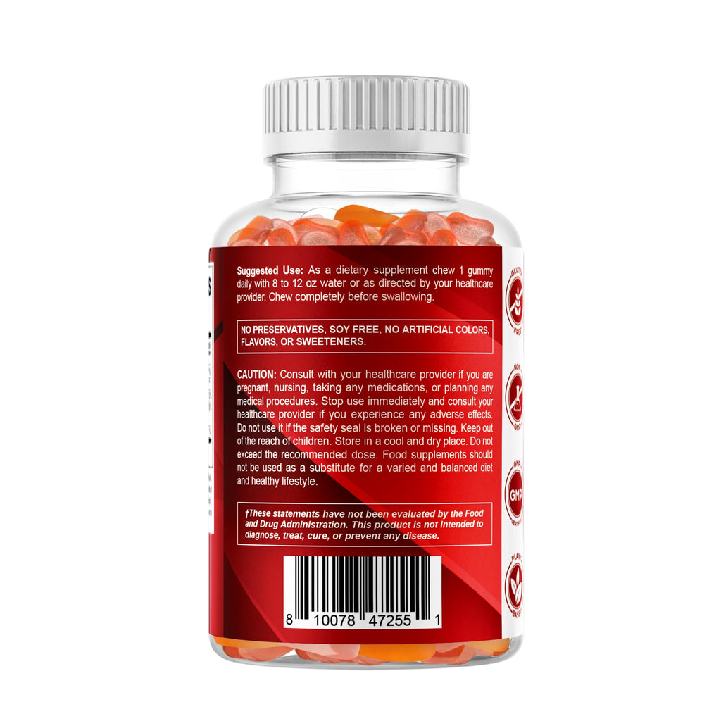 Vitamatic Vitamin A 25,000 IU Gummies – Sugar Free Retinyl Palmitate – 1 Daily Gummy, 120 Servings – High Potency Vitamin A Support – Natural Strawberry Flavor – Pectin Based – 120 Count