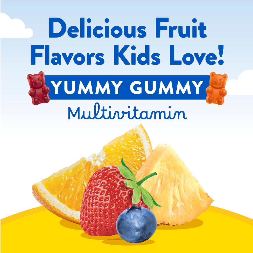 L'il Critters Gummy Vites Kids Multivitamin | 190 Gummies with Vitamins A, B, C, D, E | Assorted Fruit Flavors | Gluten and Dairy Free Children's Daily Supplement