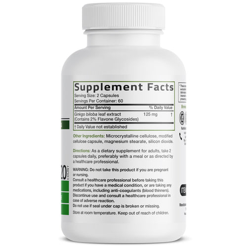 Bronson Ginkgo Biloba Extra Strength Brain & Memory Support 120 Capsules