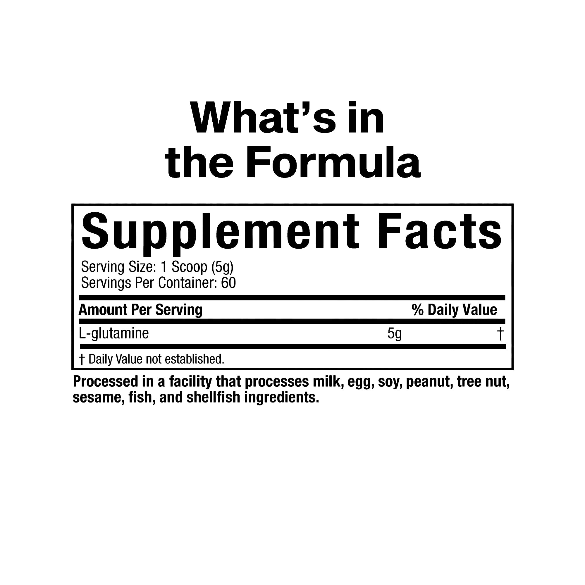MuscleTech Glutamine Powder | 100% Pure L Glutamine Powder | Post Workout Recovery Drink | L-Glutamine Powder for Men & Women | Muscle Recovery | Unflavored (60 Servings)