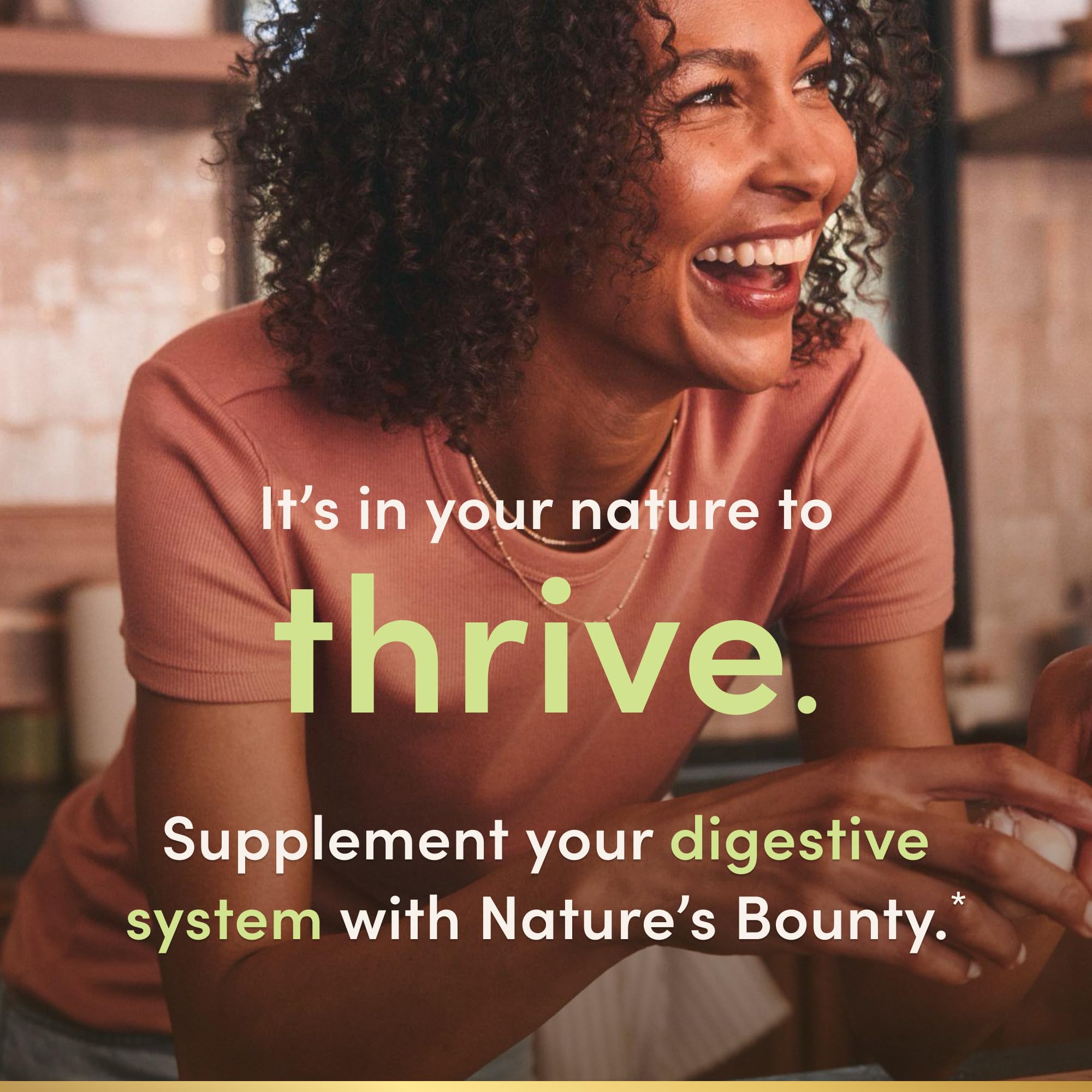 Nature's Bounty Lactobacillus Acidophilus Probiotic Supplement - Daily Probiotic for Women/Men Digestive Health, 100 Million Organisms, Vegetarian, 1 Serving per Day, 120 Tablets