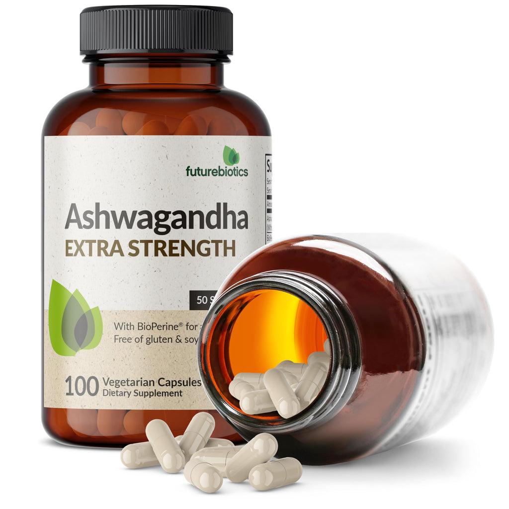 Futurebiotics Ashwagandha Extra Strength Stress & Mood Support 100 Capsules