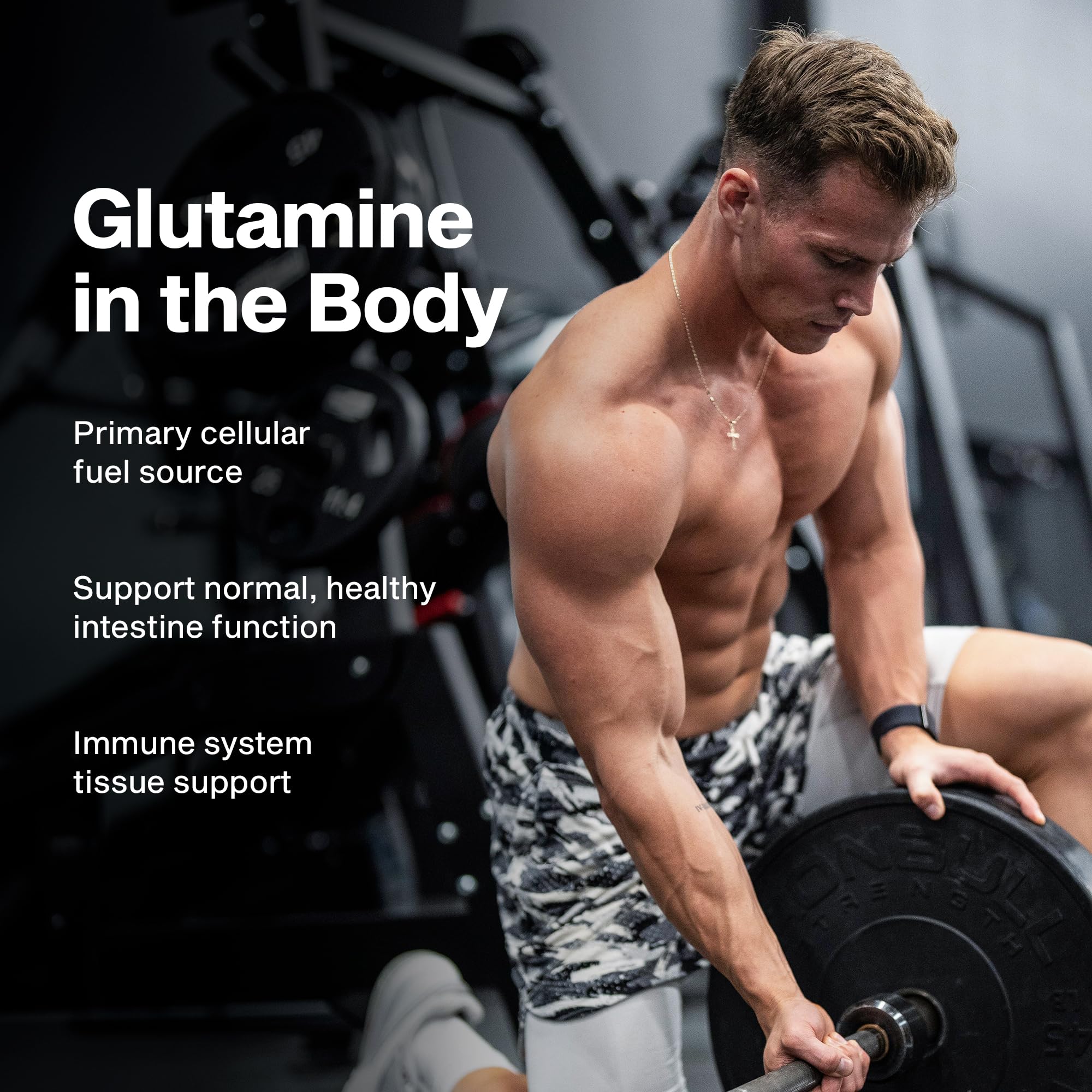MuscleTech Glutamine Powder | 100% Pure L Glutamine Powder | Post Workout Recovery Drink | L-Glutamine Powder for Men & Women | Muscle Recovery | Unflavored (60 Servings)