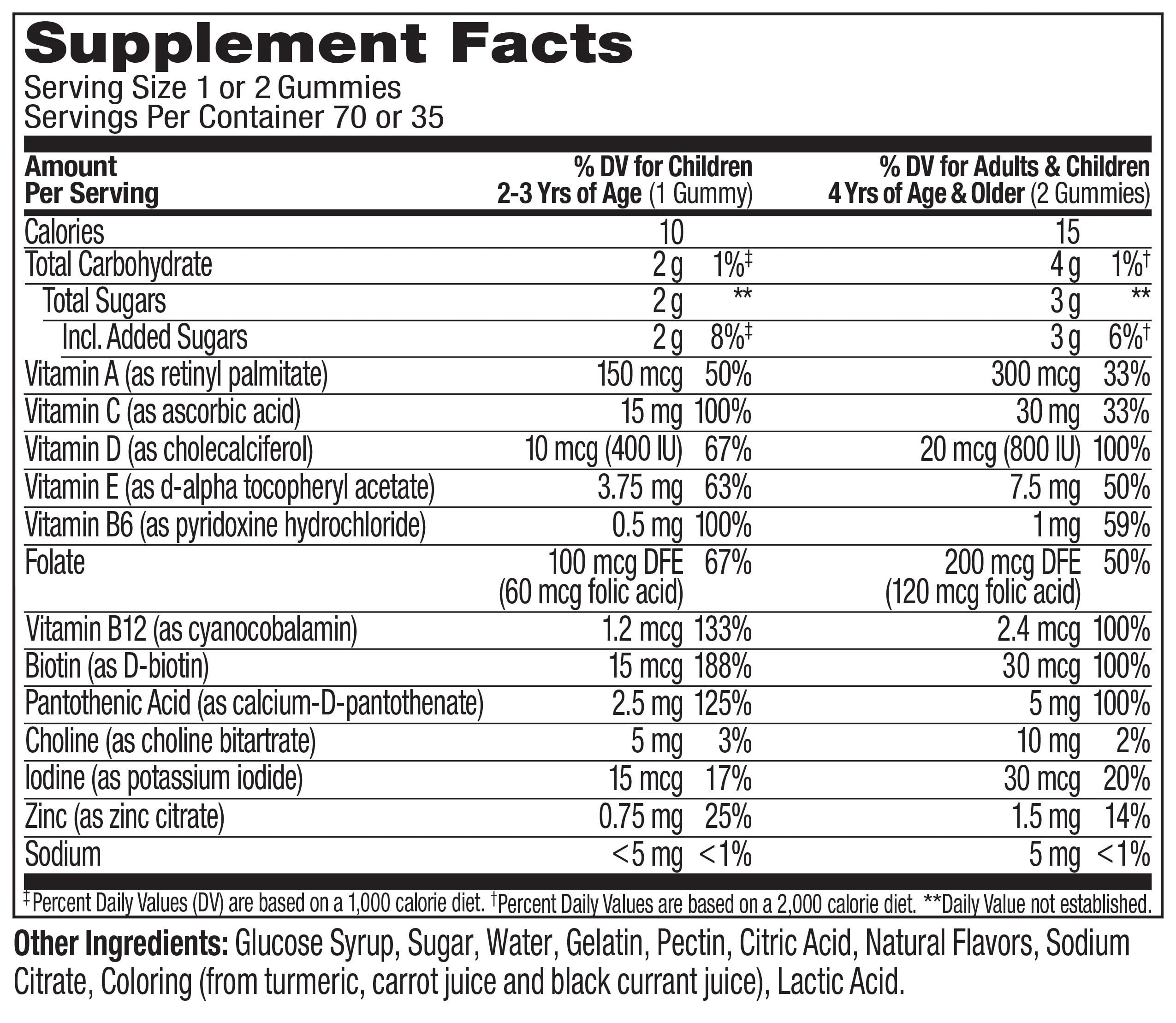 OLLY Kids Multivitamin Gummy, Overall Health and Immune Support,* Vitamins and Minerals A, C, D, E, Bs and Zinc, Kids Chewable Supplement, Sour Fruity Punch Flavored, 70 or 35 Day Supply - 70 Count